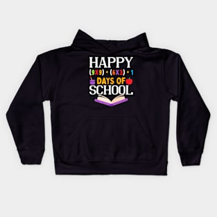 Happy 100 Days Of School Teacher Kids Hoodie